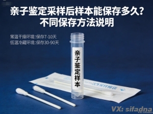 亲子鉴定采样后样本能保存多久？不同保存方法说明