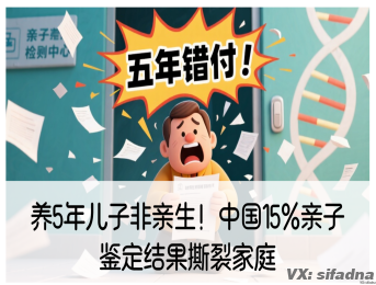 养5年儿子非亲生！中国15%亲子鉴定结果撕裂家庭