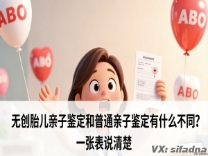 无创胎儿亲子鉴定和普通亲子鉴定有什么不同？一张表说清楚