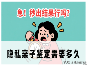 隐私亲子鉴定需要多久
