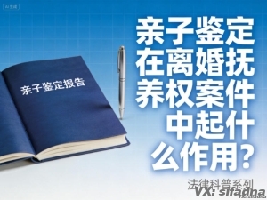 亲子鉴定在离婚抚养权案件中起什么作用？