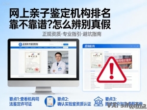 网上亲子鉴定机构排名靠不靠谱？怎么辨别真假