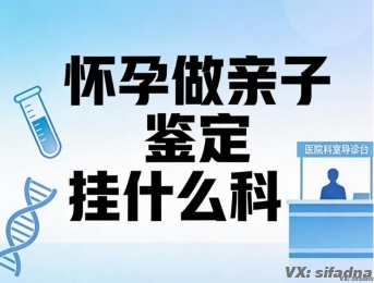 怀孕做亲子鉴定挂什么科
