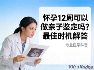 怀孕12周可以做亲子鉴定吗？最佳时机解答
