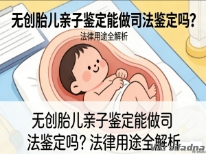 无创胎儿亲子鉴定能做司法鉴定吗？法律用途全解析