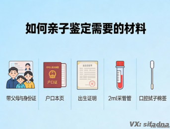 如何亲子鉴定需要的材料