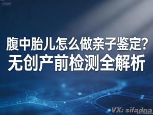 腹中胎儿怎么做亲子鉴定？无创产前检测全解析