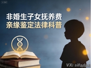 非婚生子女要抚养费需要先做亲子鉴定吗