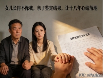 女儿长得不像我，亲子鉴定结果，让十八年心结落地