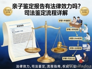 亲子鉴定报告有法律效力吗？司法鉴定流程详解