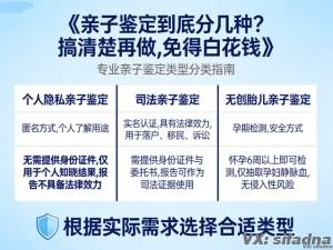 亲子鉴定到底分几种？搞清楚再做，免得白花钱