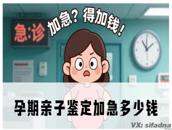 孕期亲子鉴定加急多少钱