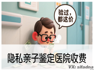 隐私亲子鉴定医院收费