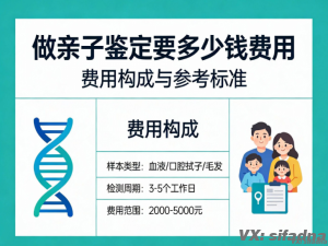 做亲子鉴定要多少钱费用