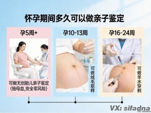 怀孕期间多久可以做亲子鉴定