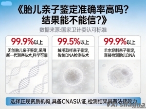 胎儿亲子鉴定准确率高吗？结果能不能信？
