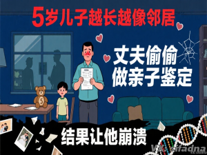 5岁儿子越长越像邻居，丈夫偷偷做了亲子鉴定，结果让他崩溃