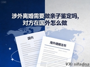 涉外离婚需要做亲子鉴定吗，对方在国外怎么做