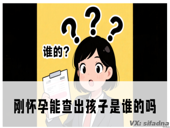 刚怀孕能查出孩子是谁的吗