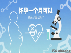 怀孕一个月可以做亲子鉴定吗