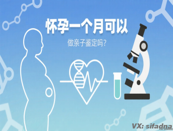 怀孕一个月可以做亲子鉴定吗