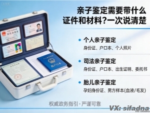 亲子鉴定需要带什么证件和材料？一次说清楚