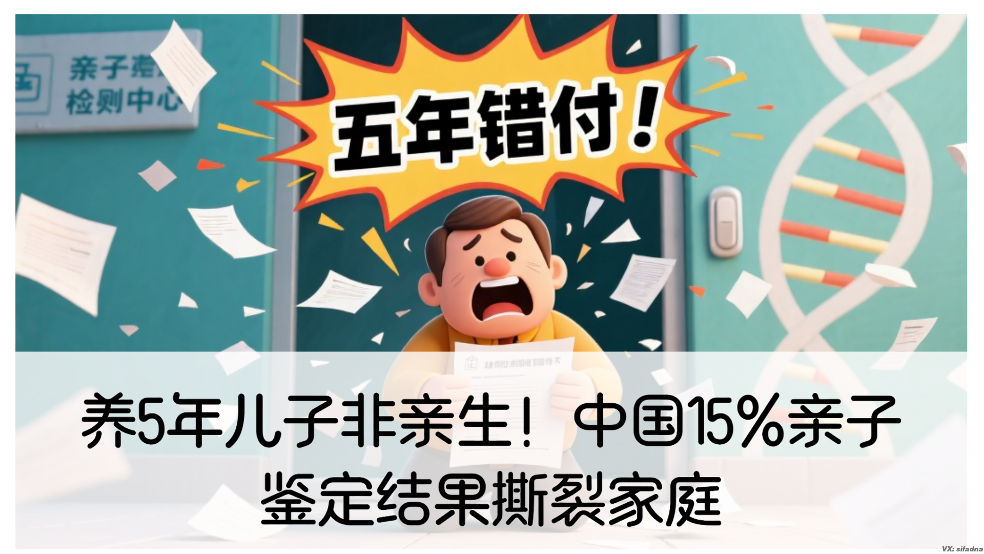 养5年儿子非亲生！中国15%亲子鉴定结果撕裂家庭