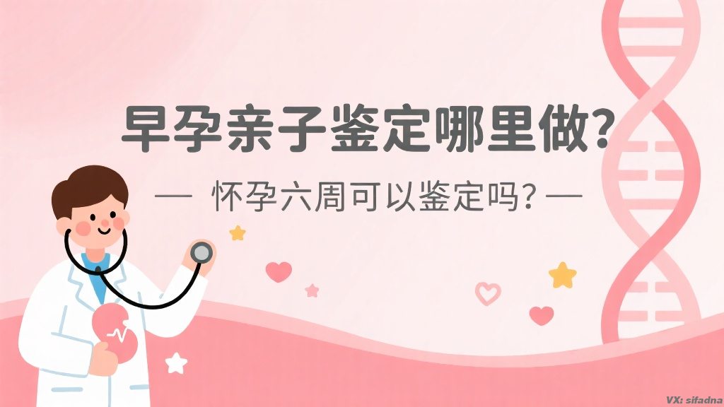 去哪里做早孕亲子鉴定，怀孕六周能做早孕亲子鉴定吗
