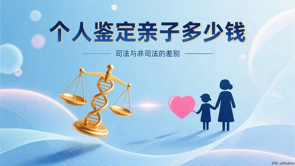 做个人鉴定亲子多少钱，司法与非司法的差别