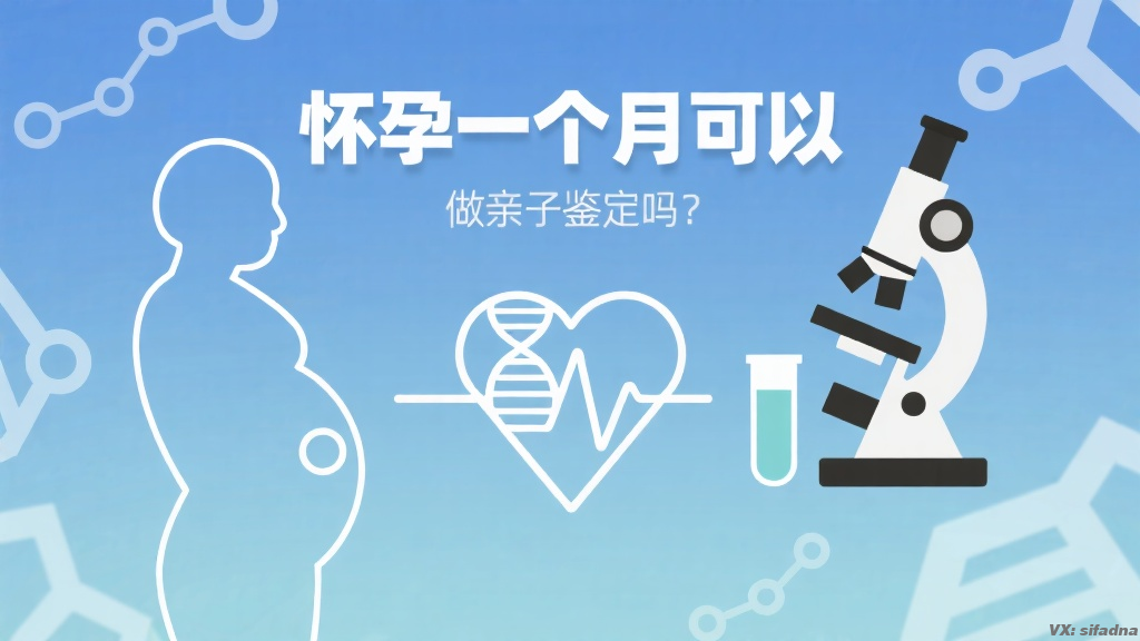 怀孕一个月可以做亲子鉴定吗 怀孕一个月可以做亲子鉴定吗