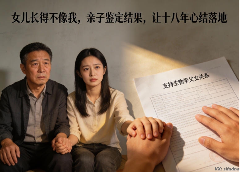 女儿长得不像我，亲子鉴定结果，让十八年心结落地