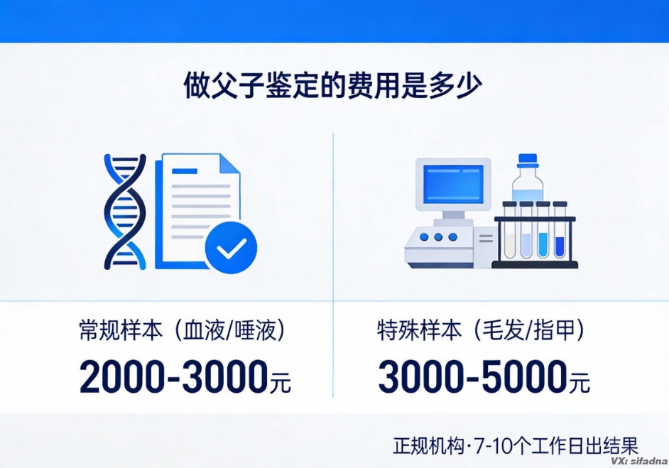 做父子鉴定的费用是多少