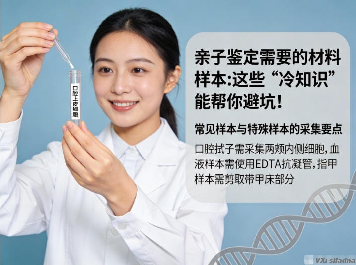 亲子鉴定需要的材料样本：这些“冷知识”能帮你避坑！