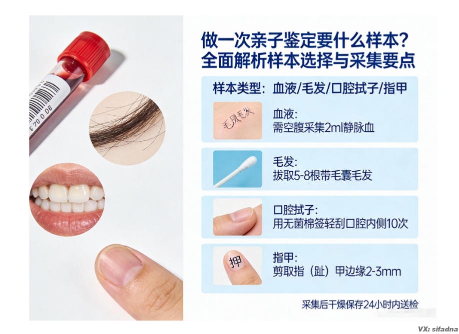 做一次亲子鉴定要什么样本？全面解析样本选择与采集要点