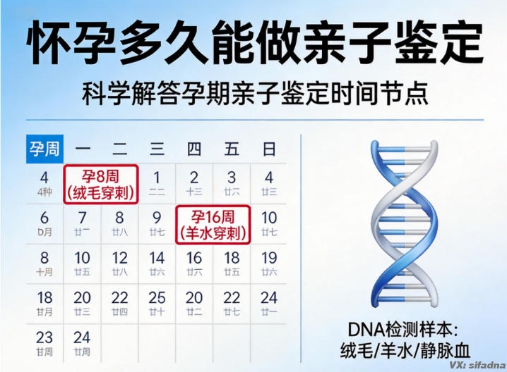 怀孕多久能做亲子鉴定 怀孕多久能做亲子鉴定