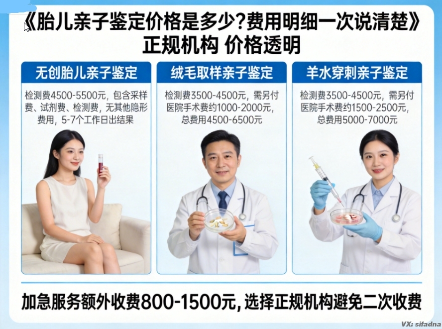 胎儿亲子鉴定价格是多少?费用明细一次说清楚 胎儿亲子鉴定价格是多少?费用明细一次说清楚