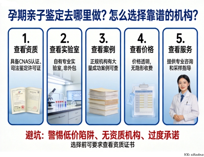 孕期亲子鉴定去哪里做？怎么选择靠谱的机构？