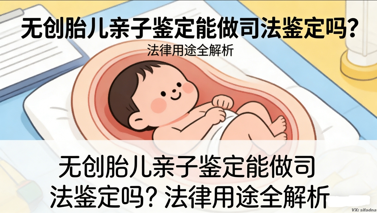 无创胎儿亲子鉴定能做司法鉴定吗？法律用途全解析