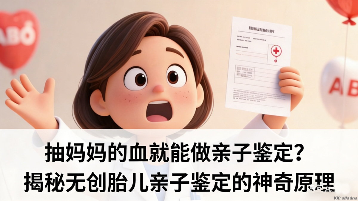 抽妈妈的血就能做亲子鉴定？揭秘无创胎儿亲子鉴定的神奇原理