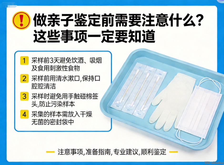 做亲子鉴定前需要注意什么？这些事项一定要知道