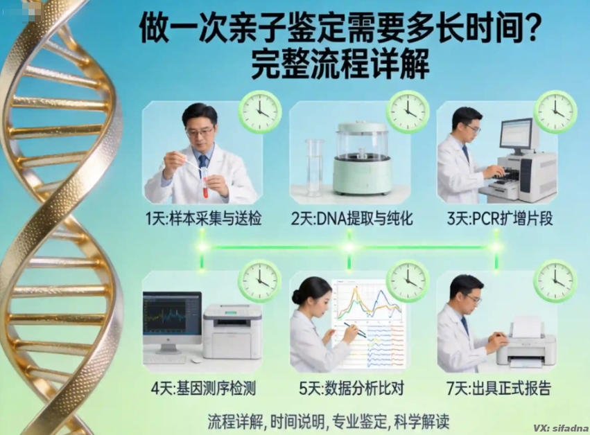 做一次亲子鉴定需要多长时间?完整流程详解 做一次亲子鉴定需要多长时间?完整流程详解