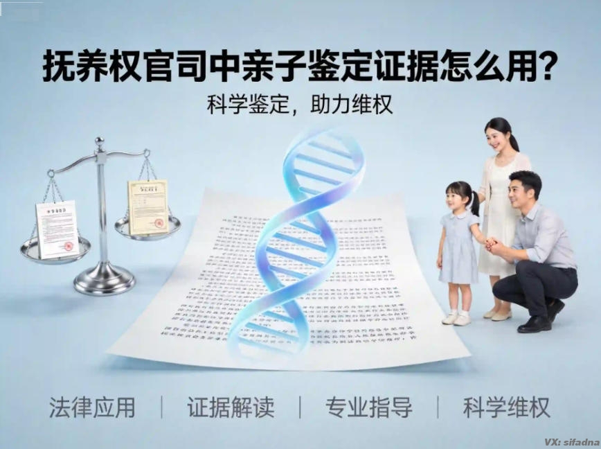 抚养权官司中亲子鉴定证据怎么用？