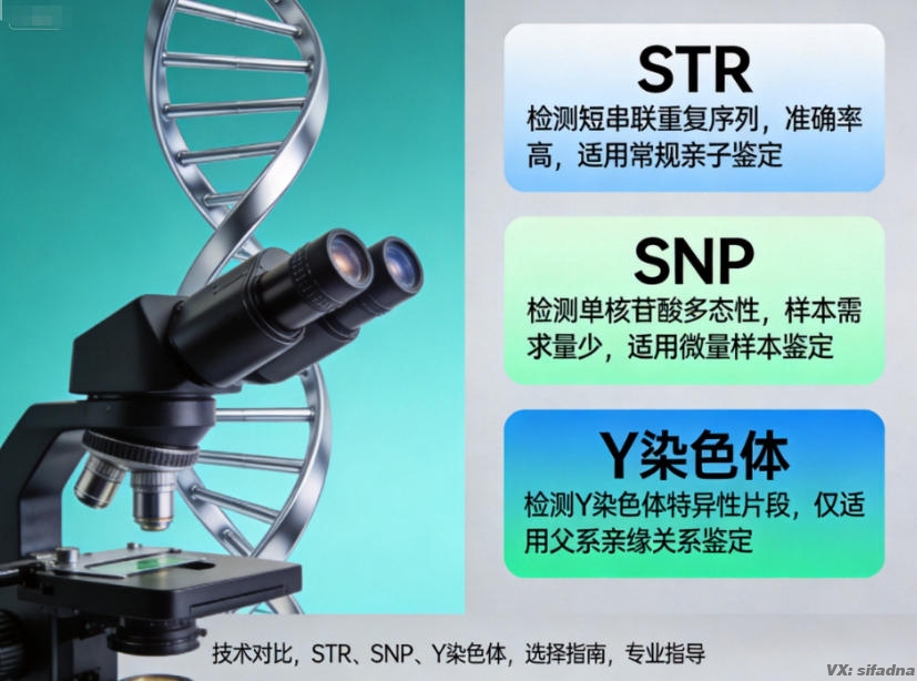 如何选择亲子鉴定技术？STR、SNP、Y染色体对比