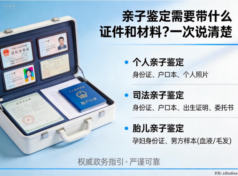 亲子鉴定需要带什么证件和材料?一次说清楚 亲子鉴定需要带什么证件和材料?一次说清楚