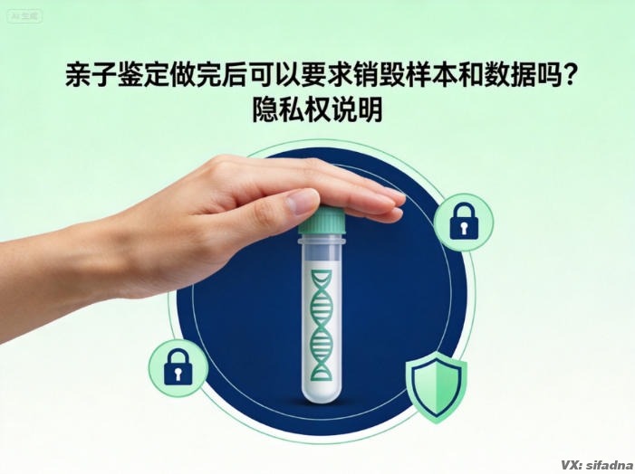 亲子鉴定做完后可以要求销毁样本和数据吗？隐私权说明