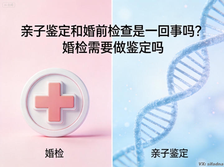 亲子鉴定和婚前检查是一回事吗？婚检需要做鉴定吗