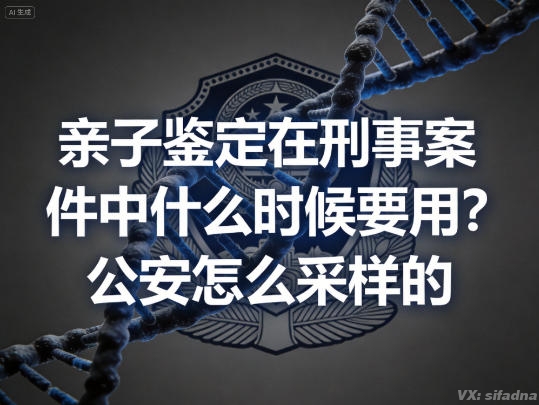 亲子鉴定在刑事案件中什么时候要用?公安怎么采样的 亲子鉴定在刑事案件中什么时候要用?公安怎么采样的
