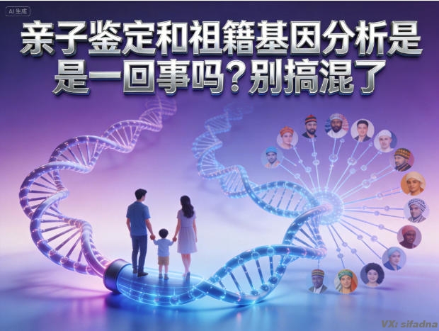 亲子鉴定和祖籍基因分析是一回事吗？别搞混了