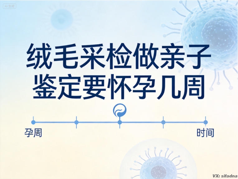 绒毛采检做亲子鉴定要怀孕几周