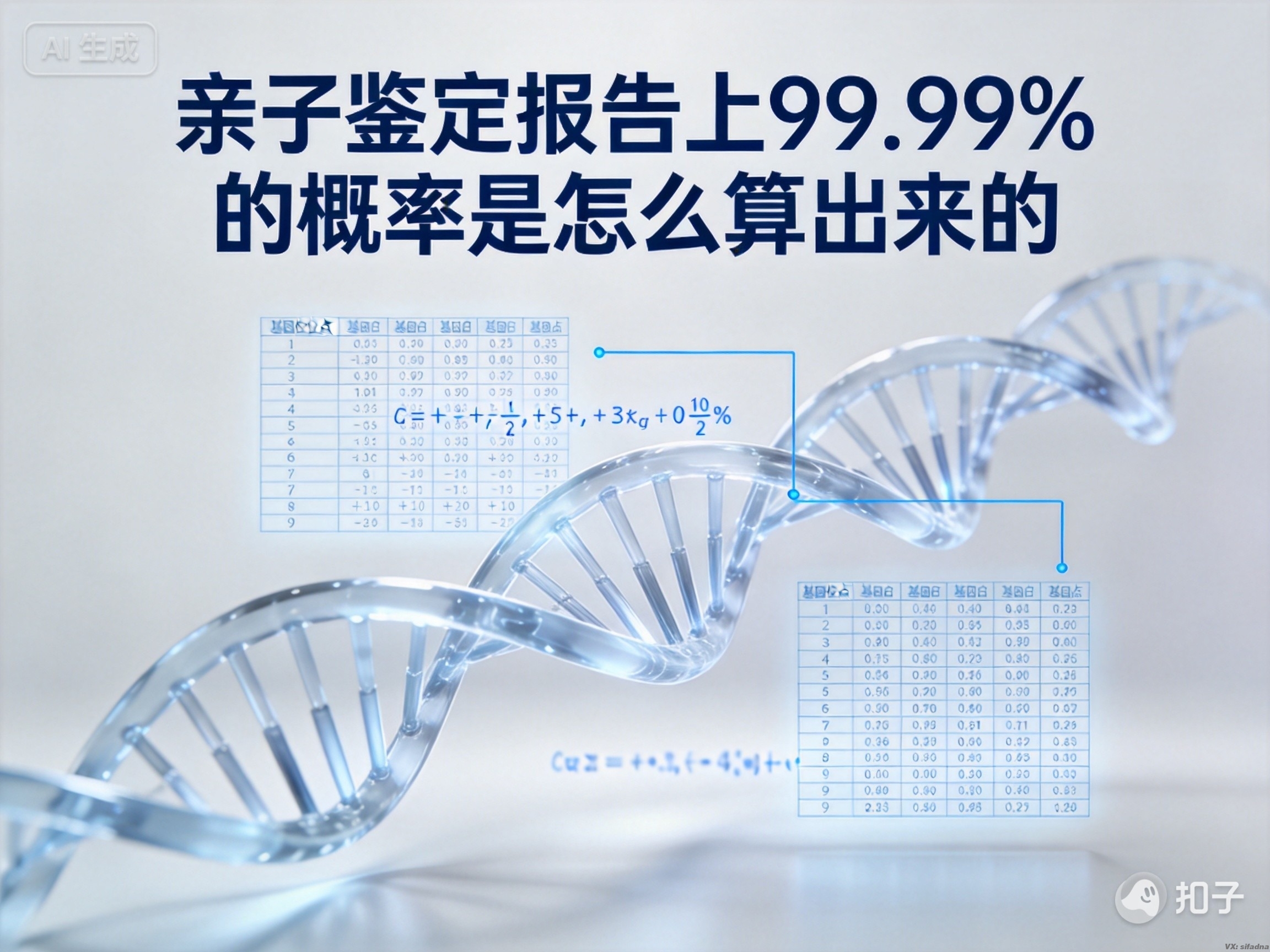 亲子鉴定报告上99 亲子鉴定报告上99